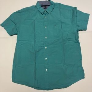 Tommy Hilfiger Mens Short Sleeve Button Down Shirt